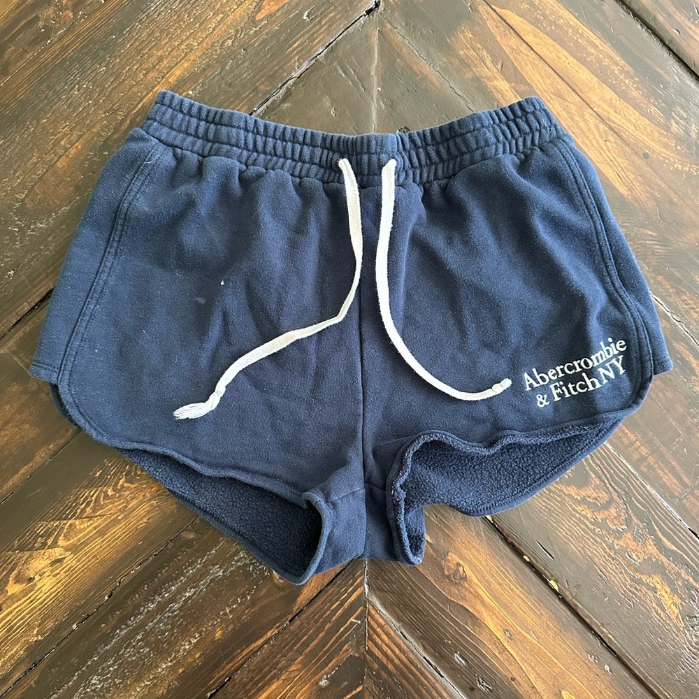 Abercrombie & Fitch Navy Athletic Shorts